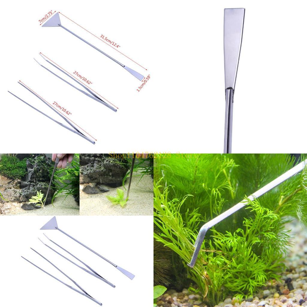 Planted Aquarium For Sale - 3-pack aquariumpincet spatelgereedschap roestvrijstalen schoonmaakgereedschapsset verkoop