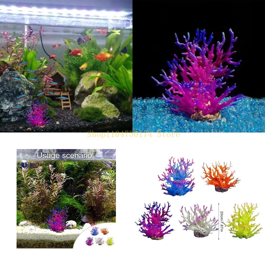 Planted Aquarium For Sale - Kunstmatige boom decoratieve plant Kleurrijke boomornamenten