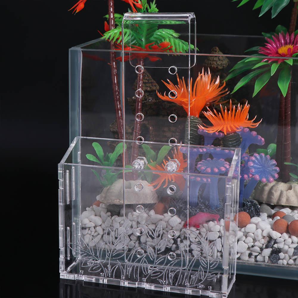 Aquarium Planted Wall - Wandhangende aquariumplantenhouder van transparant acryl met