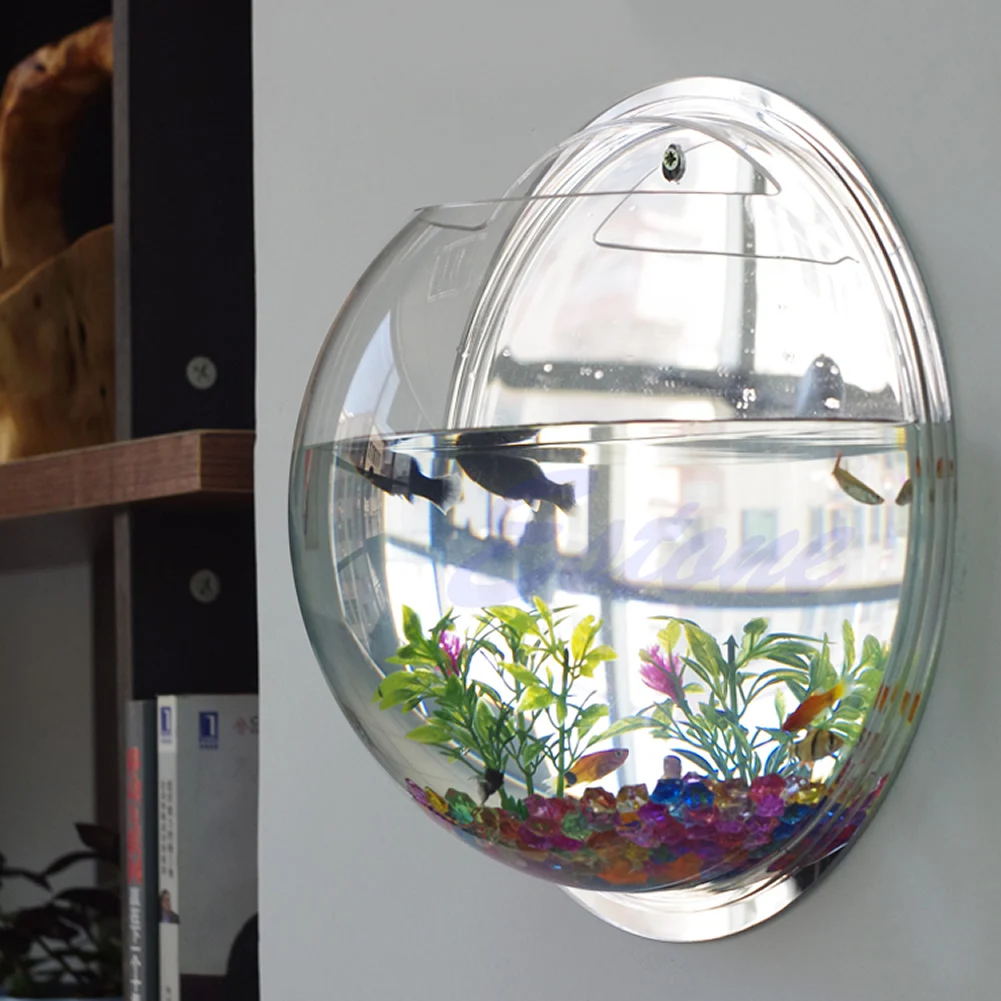 Wandgemonteerde acryl viskom T - Aquarium Planted Wall recensie en prijs