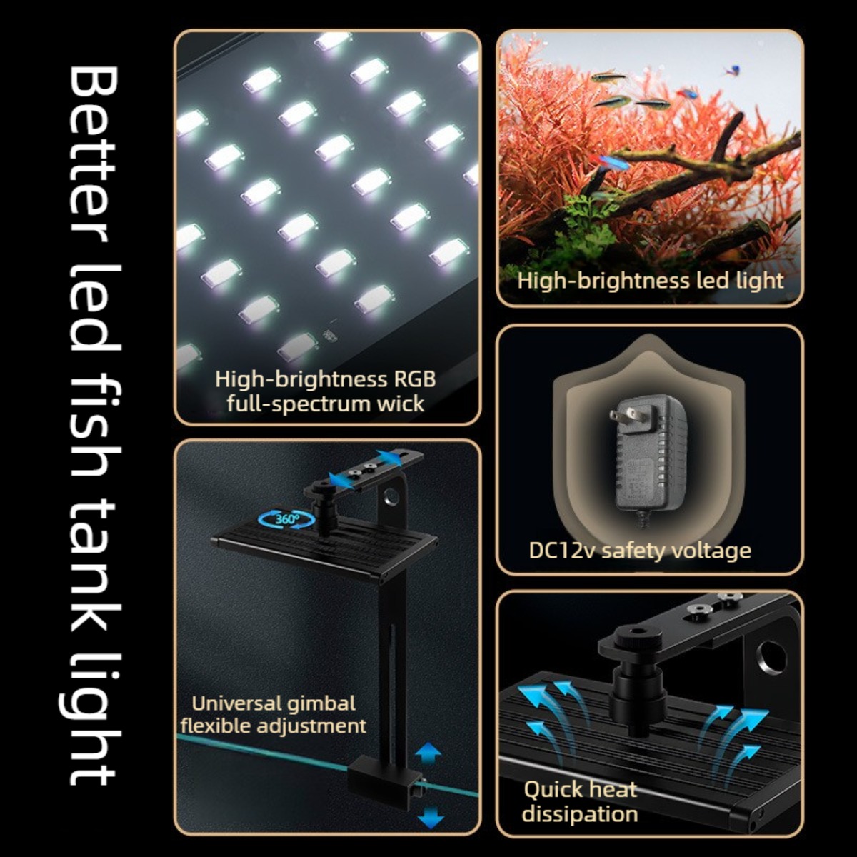 Dimbare LED aquariumverlichtin - Planted Aquarium Freshwater recensie en prijs
