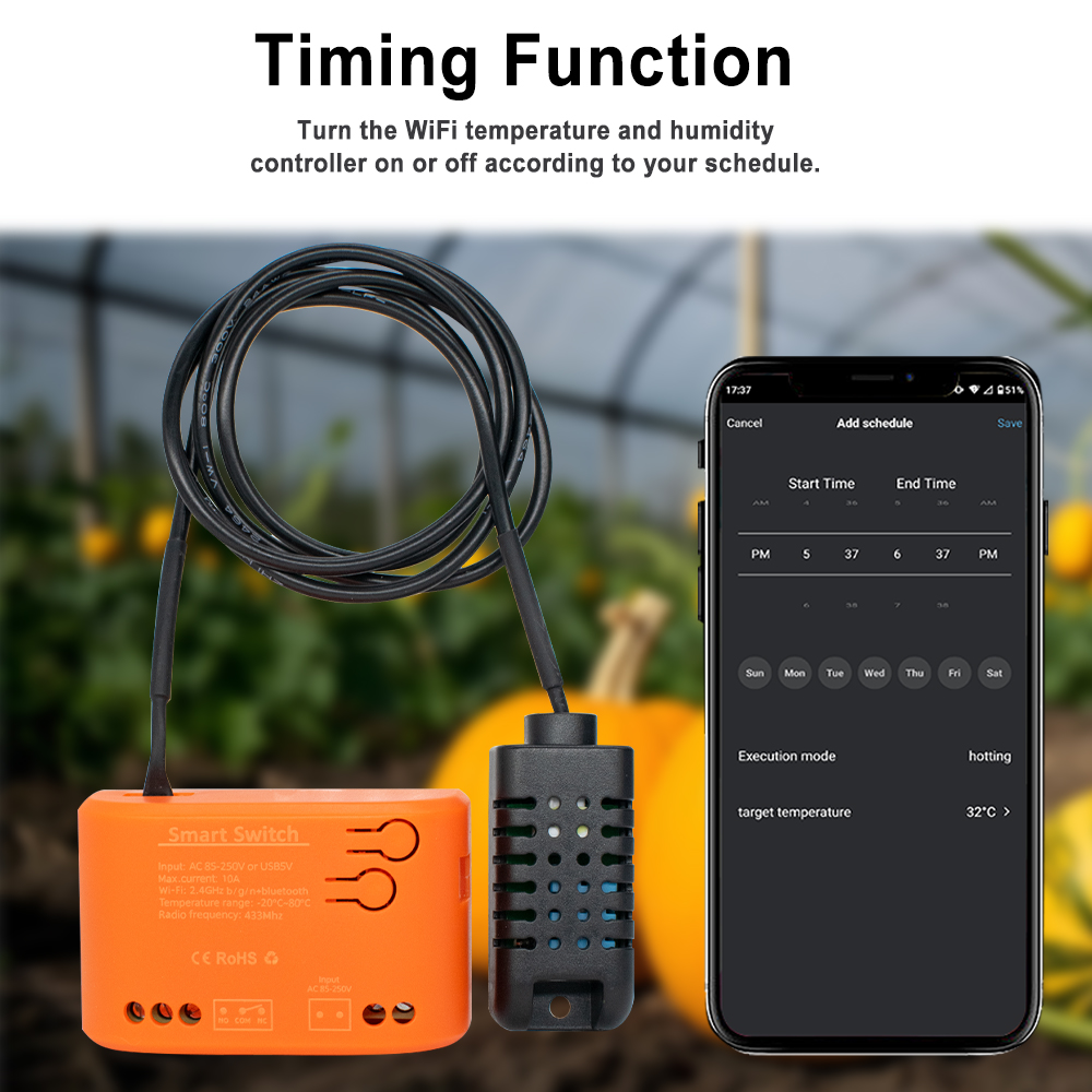 Tuya WiFi temperatuur-vochtigh - Aquarium Plant recensie en prijs