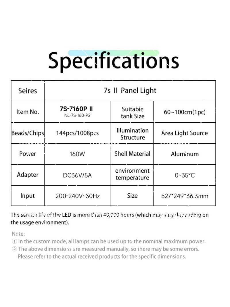 Aquarium LED-verlichting 160W  - Aquarium Plant recensie en prijs